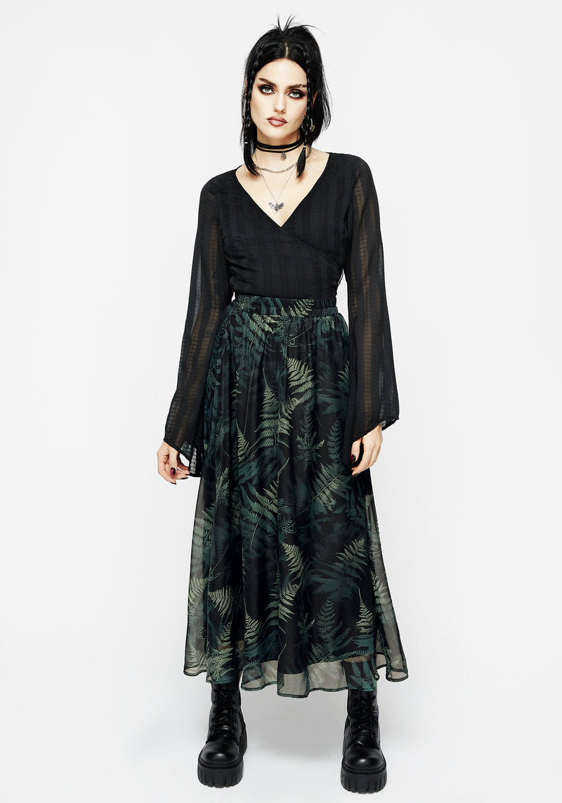 Fernery Chiffon Midaxi-Kleid Rock