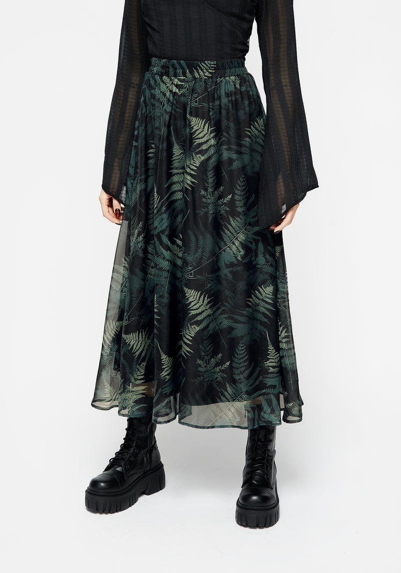 Fernery Chiffon Midaxi-Kleid Rock