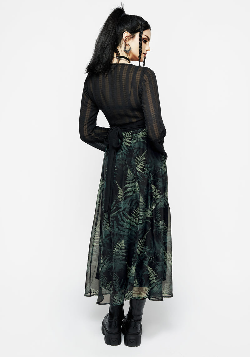 Fernery Chiffon Midaxi-Kleid Rock