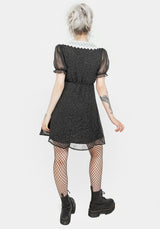 Phantasma Spitze Kragen Mini Kleid