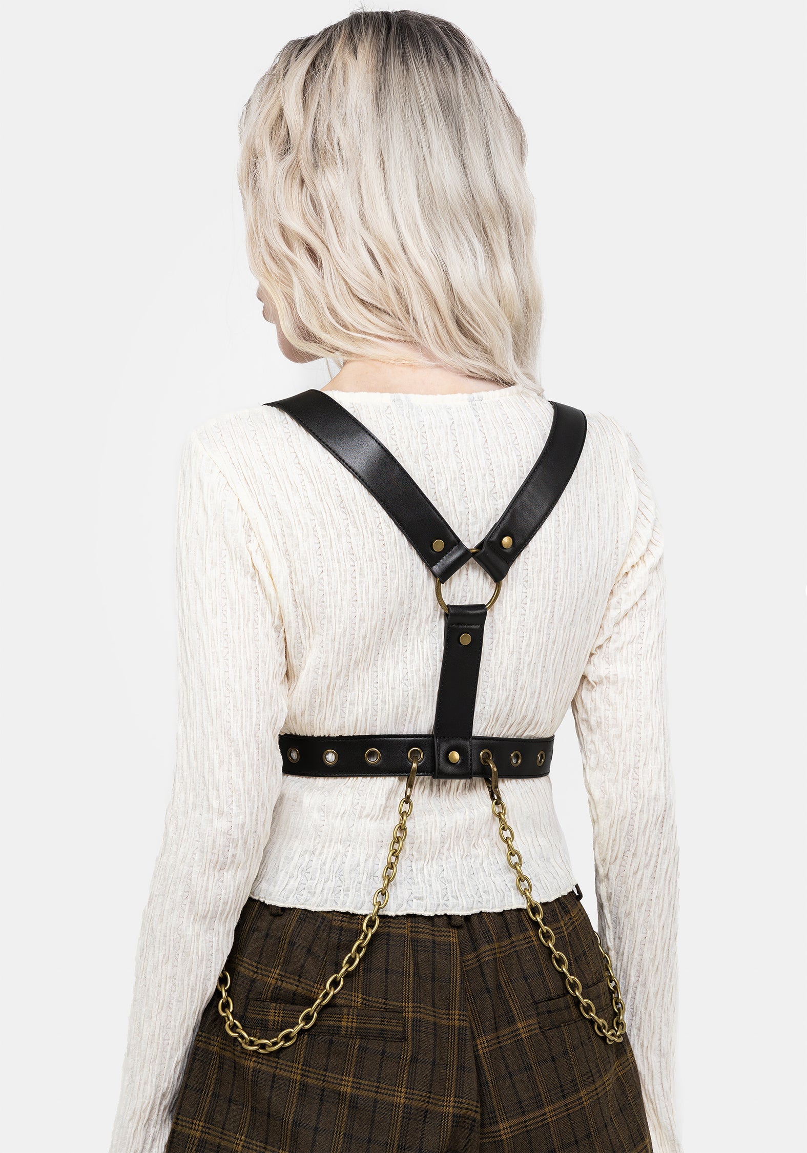 Vignette Messing Kette Geschirr