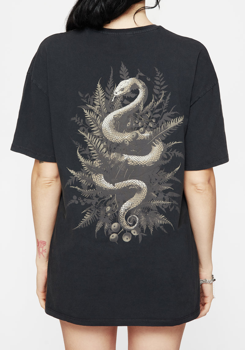 Gravity Baumwolle Schlange Bedruckt T-Shirt
