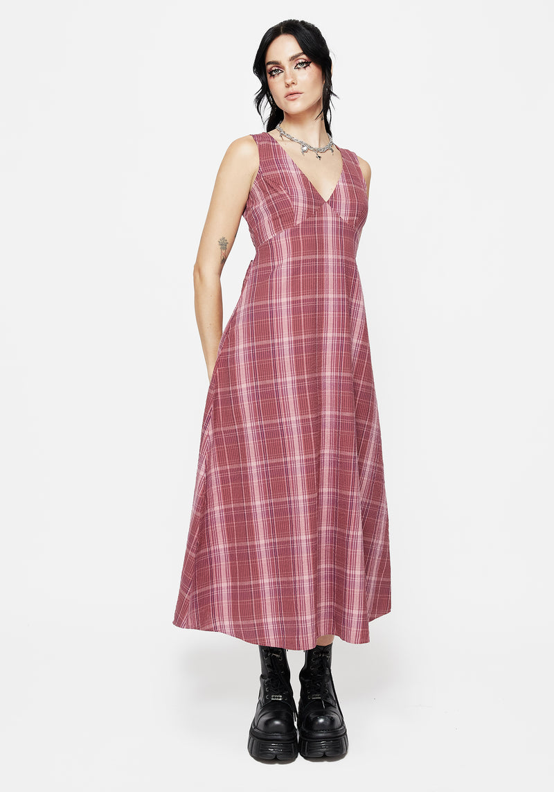 Zorina Baumwolle Prüfen Midaxi Kleid