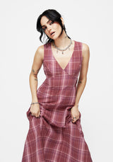 Zorina Baumwolle Prüfen Midaxi Kleid