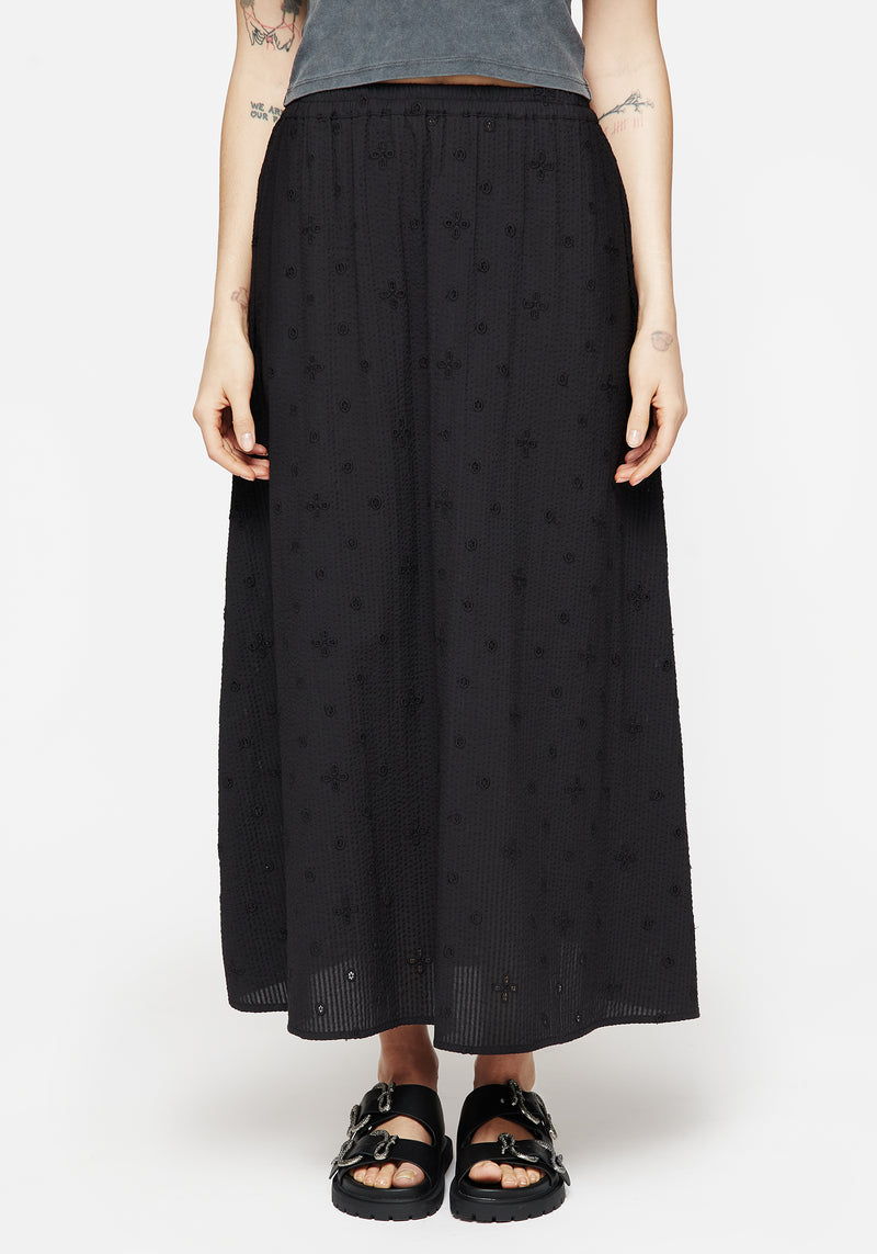 Crux Broderie Midaxi Skirt