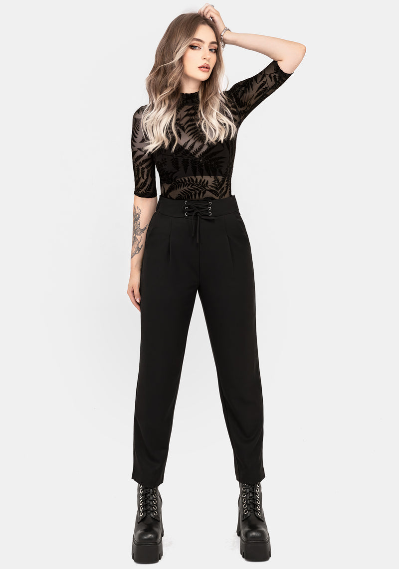 Cassandra Lace-Up Taille Massgeschneidert Hose