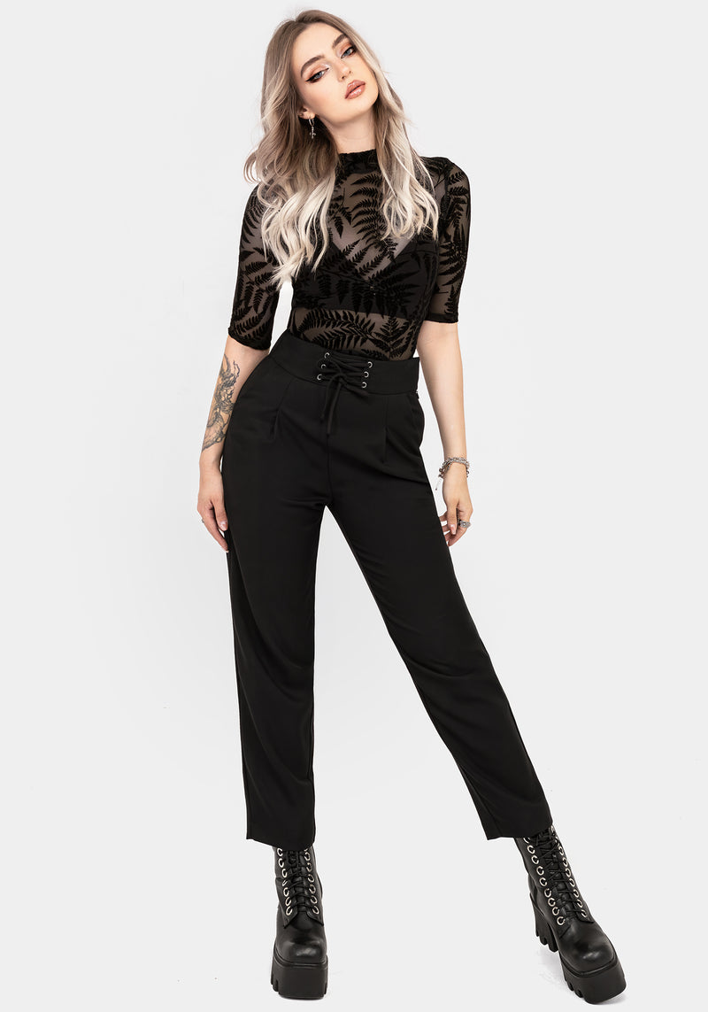 Cassandra Lace-Up Taille Massgeschneidert Hose