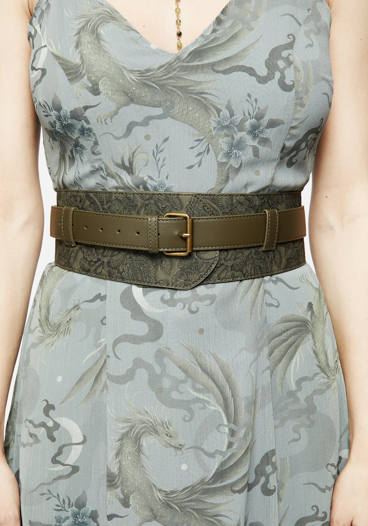 Cypress Paisley Geprägt Mit Schnalle Taille Gürtel