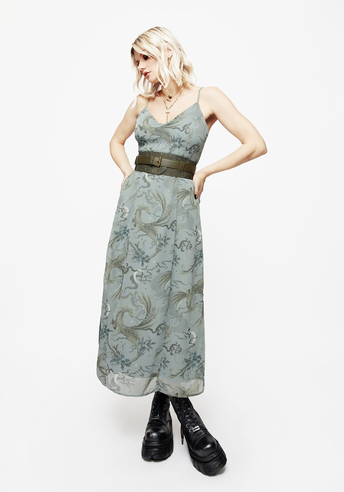 Cypress Paisley Geprägt Mit Schnalle Taille Gürtel