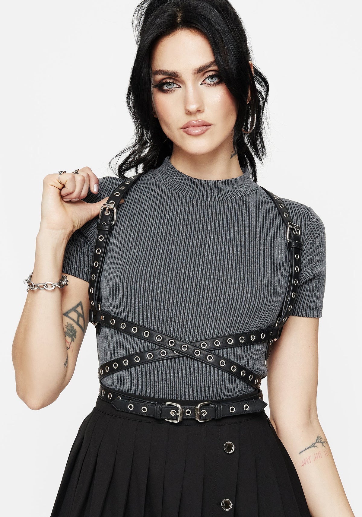 Rivet Mit Schnalle Taille Geschirr