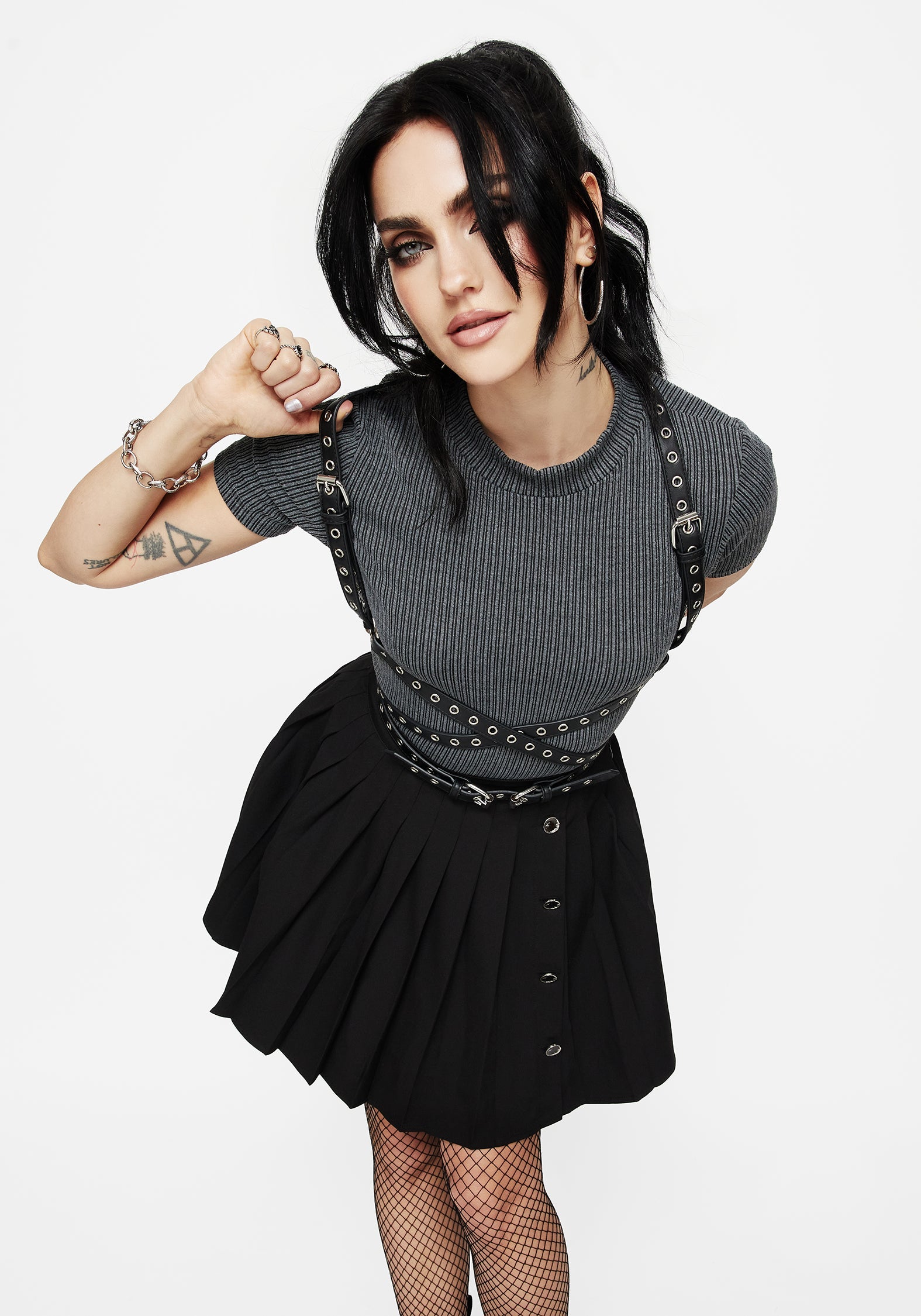 Rivet Mit Schnalle Taille Geschirr
