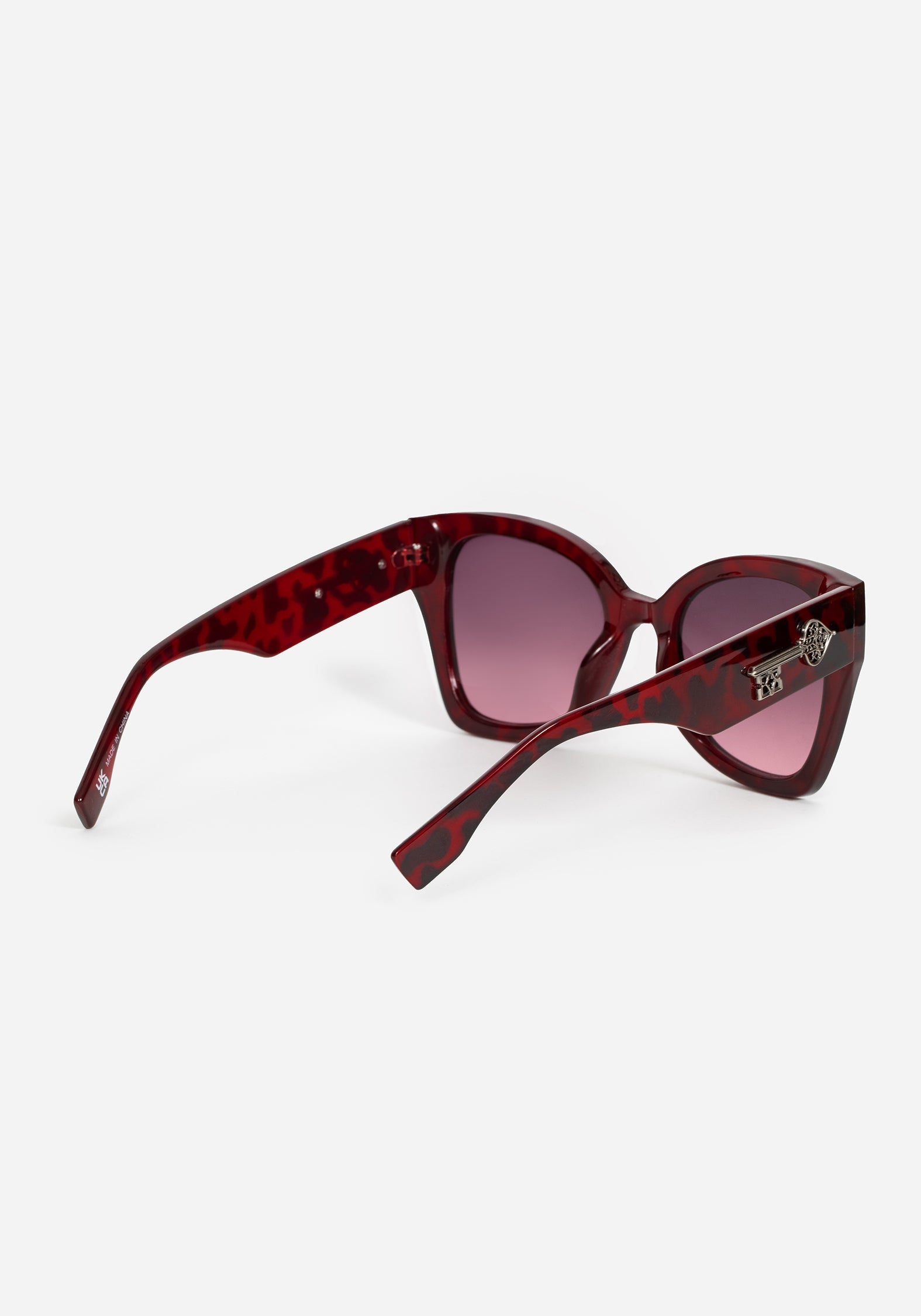 Claustrum Gothic Schlüssel Tortoiseshell Sunglasses - Rot