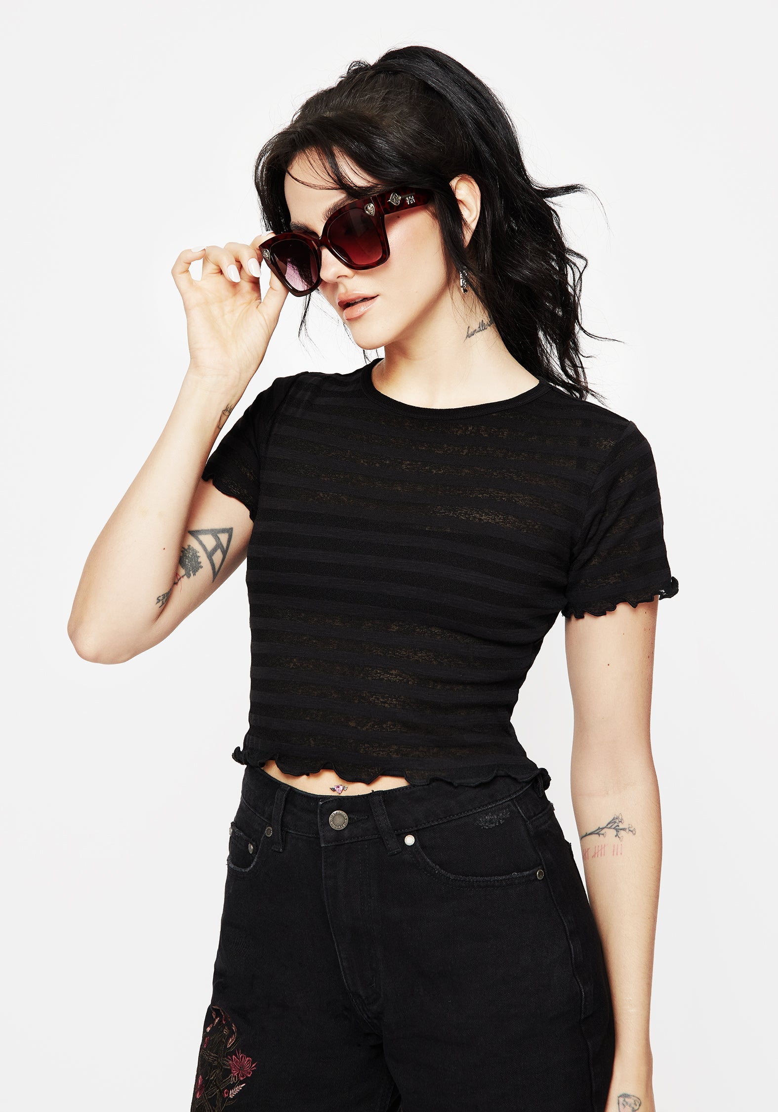 Claustrum Gothic Schlüssel Tortoiseshell Sunglasses - Rot