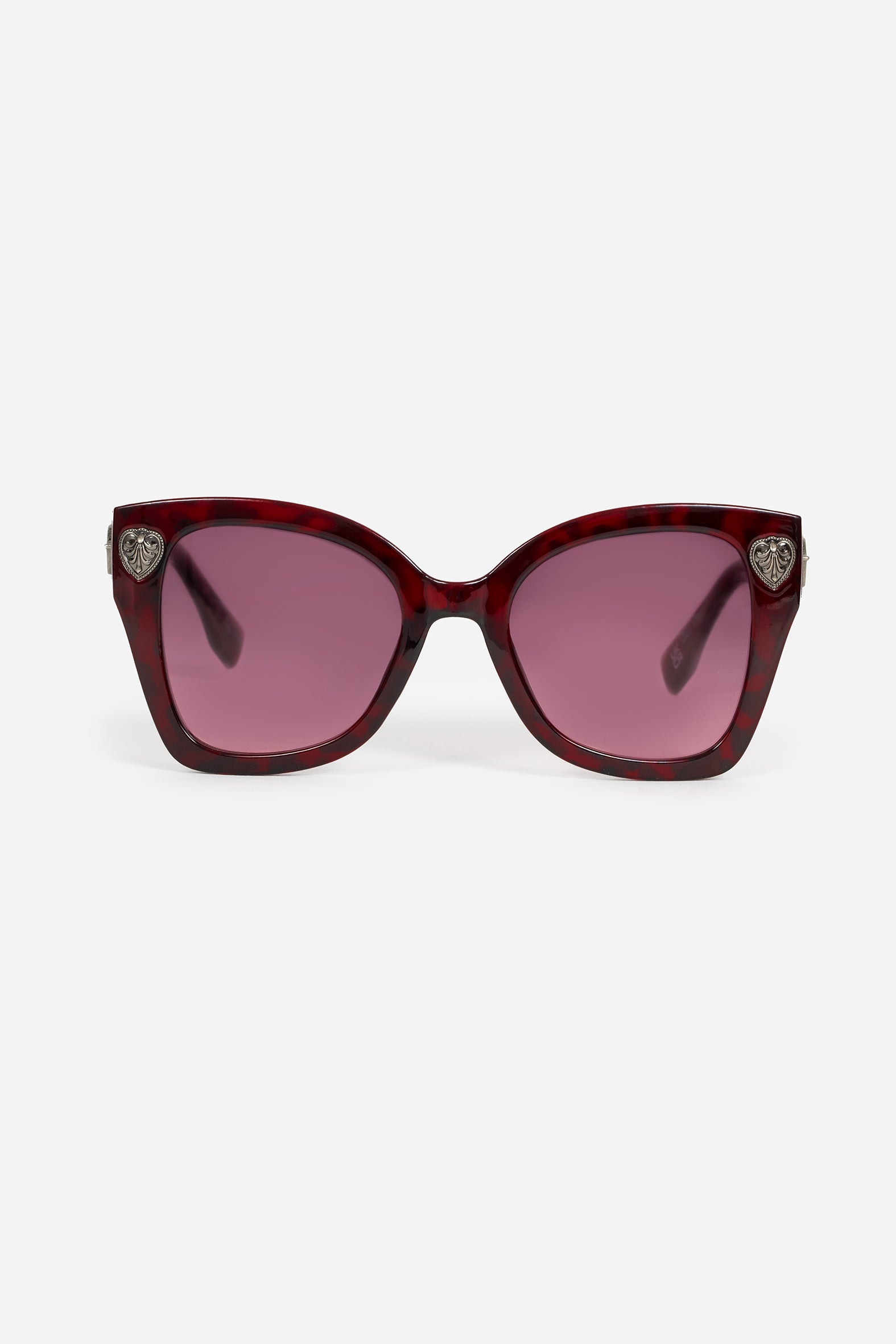 Claustrum Gothic Schlüssel Tortoiseshell Sunglasses - Rot