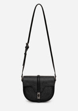 Cypress Paisley Geprägt Crossbody Schulranzen Tasche  Schwarz