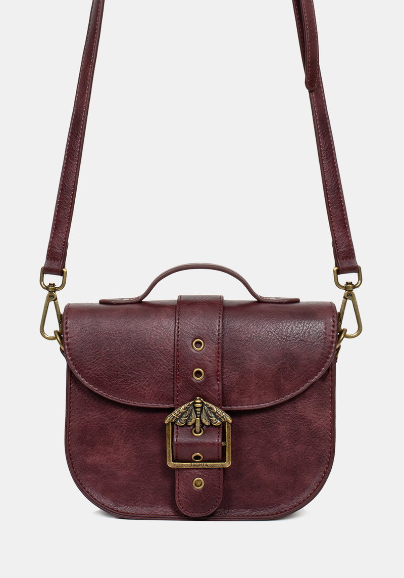 Rosamoth Buckle Crossbody Satchel Bag