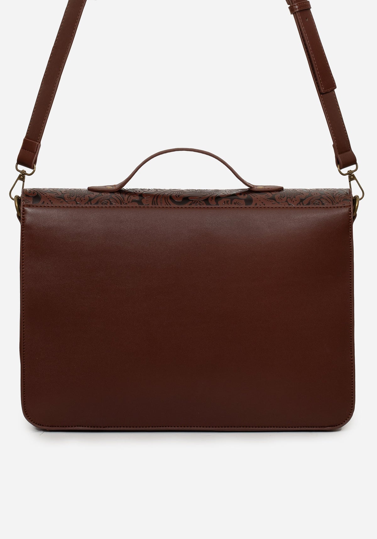 Sunder Blumenmuster Geprägt Crossbody Schulranzen Tasche