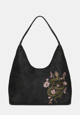 Gorgon Schlange Bestickt Kunst- Suede Tote Tasche