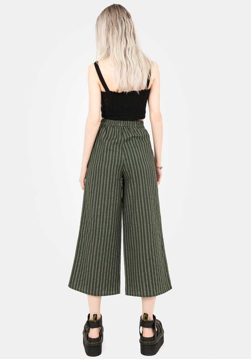 Memorantia Weit Bein Culottes - Grün