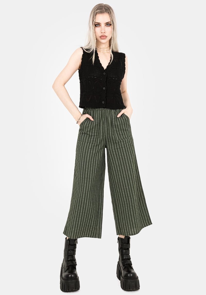 Memorantia Weit Bein Culottes - Grün