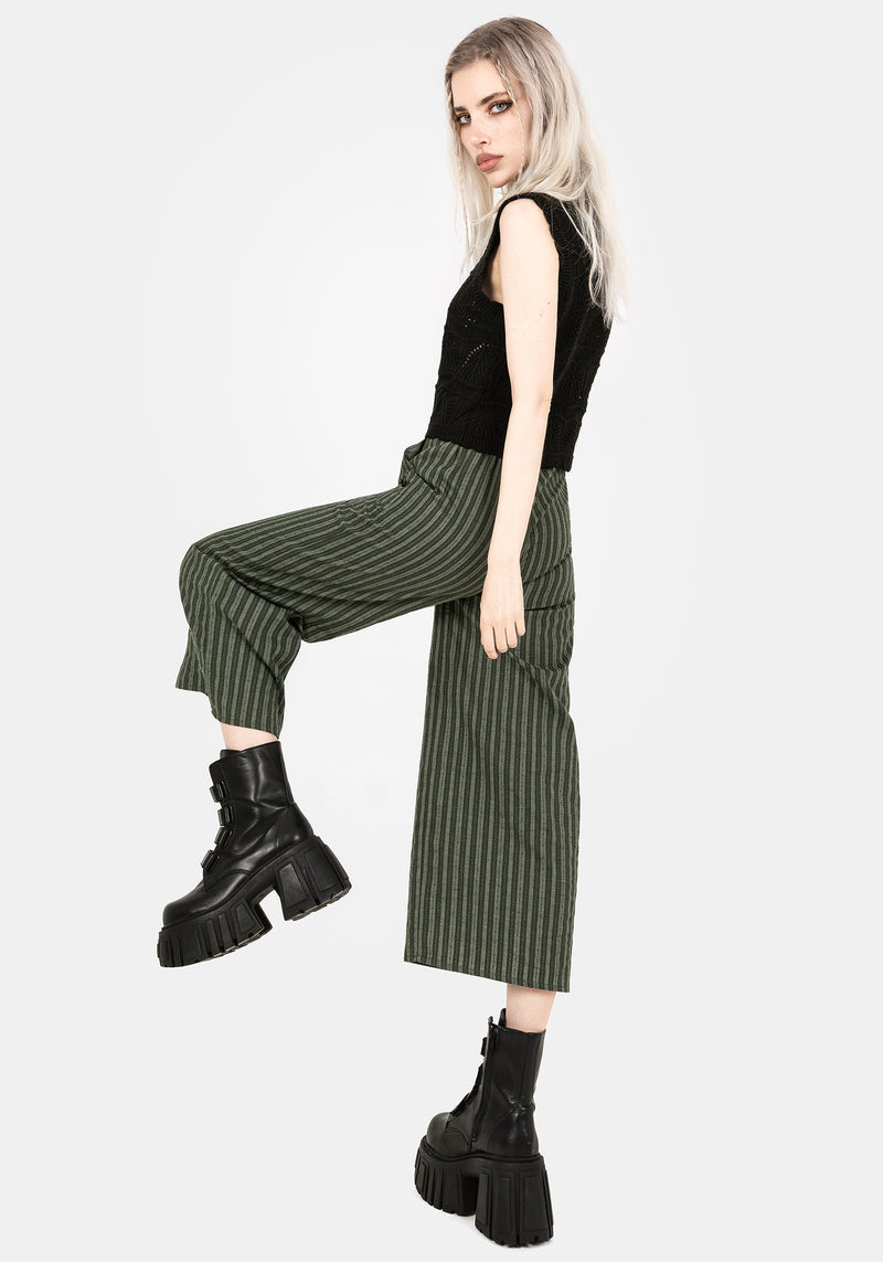 Memorantia Weit Bein Culottes - Grün
