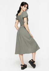 Alder Baumwolle Ivy Detail Midi Rock
