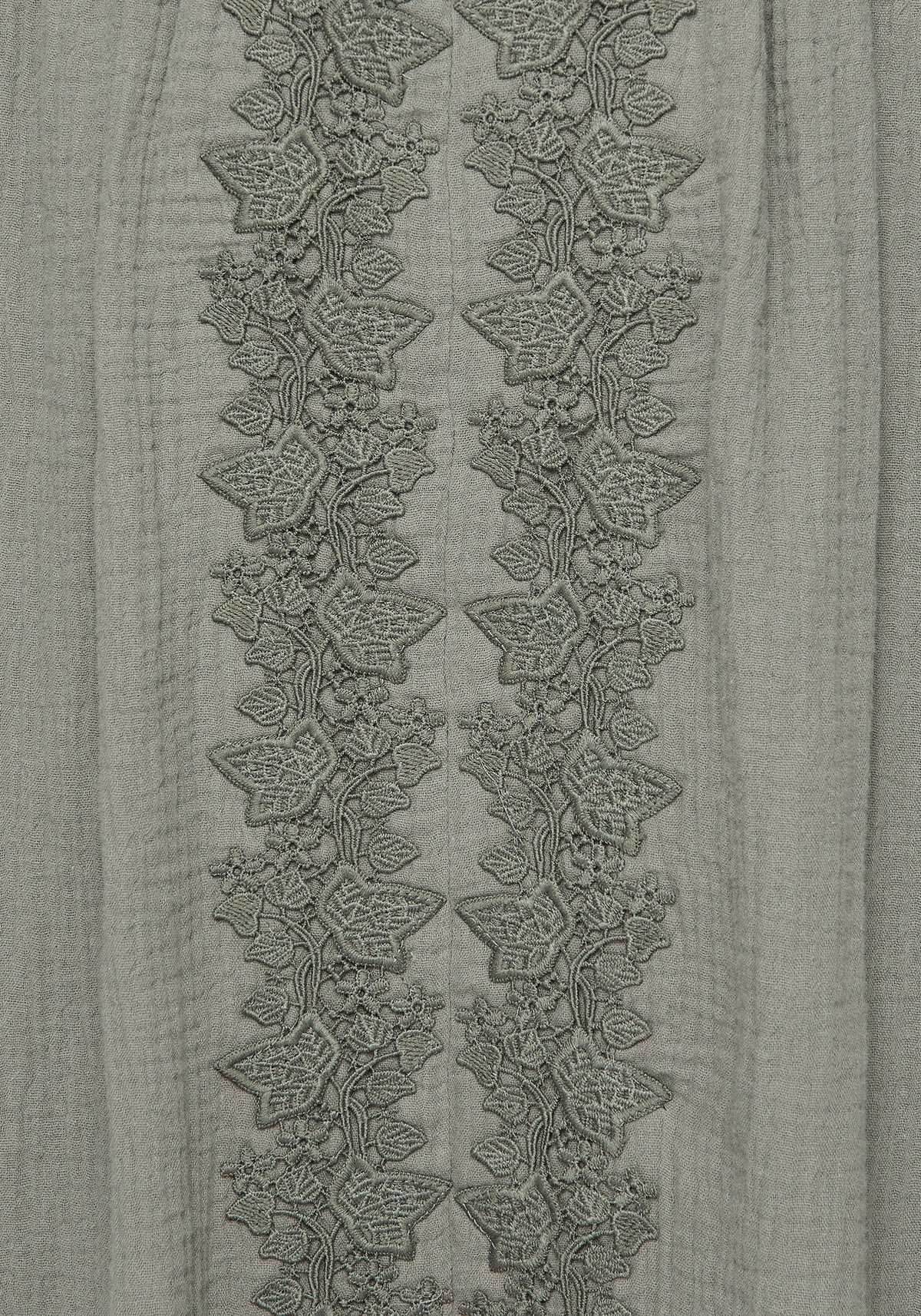 Alder Baumwolle Ivy Detail Midi Rock