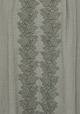 Alder Baumwolle Ivy Detail Midi Rock