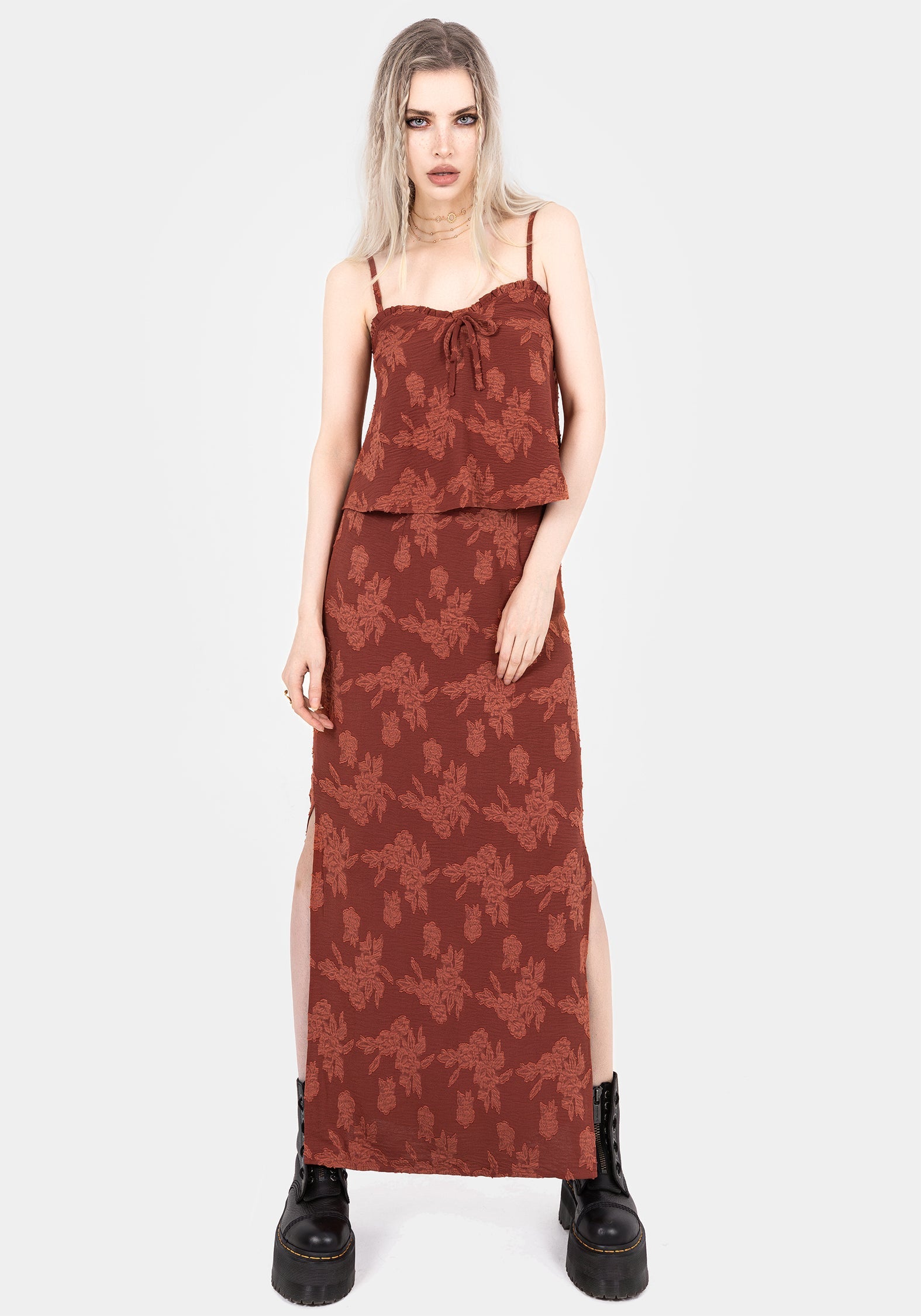 Prosperity Blumenmuster Maxi Slip Rock