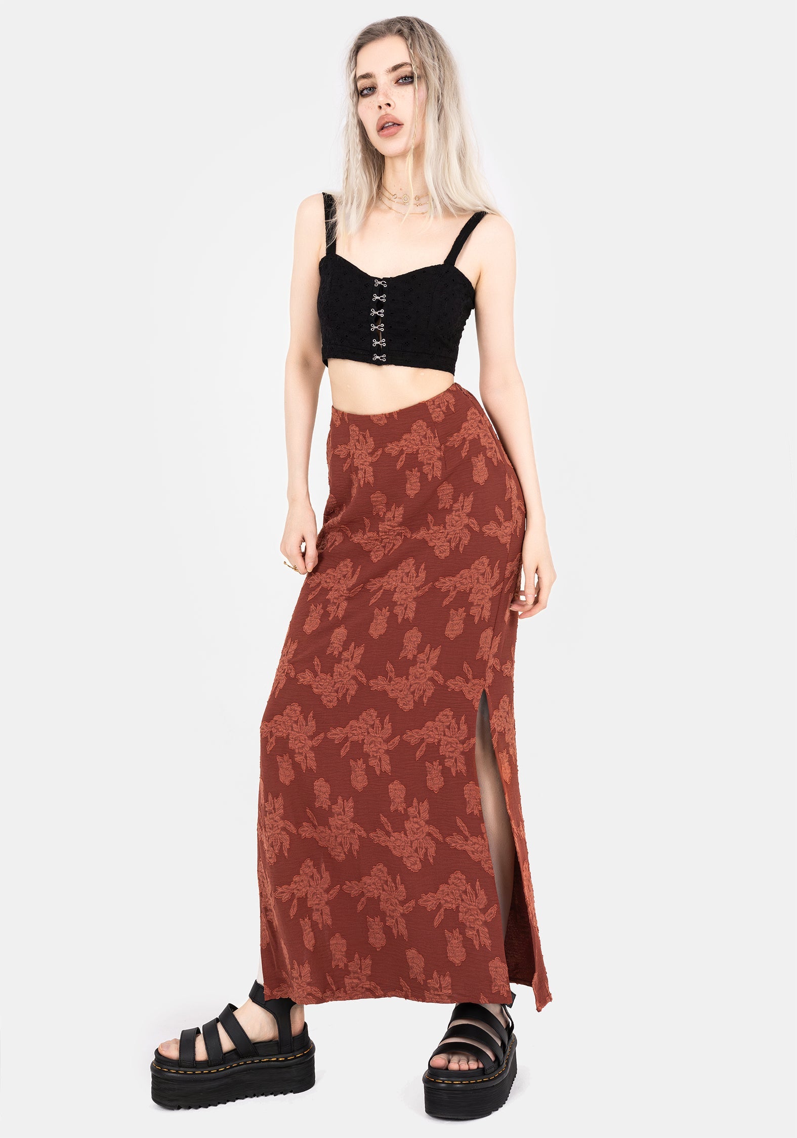 Prosperity Blumenmuster Maxi Slip Rock