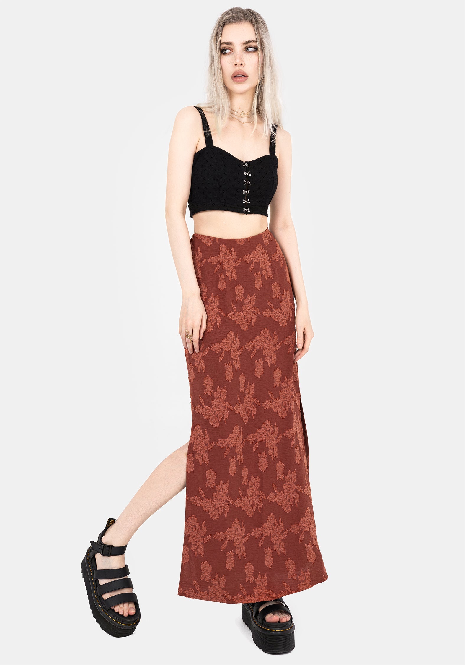 Prosperity Blumenmuster Maxi Slip Rock