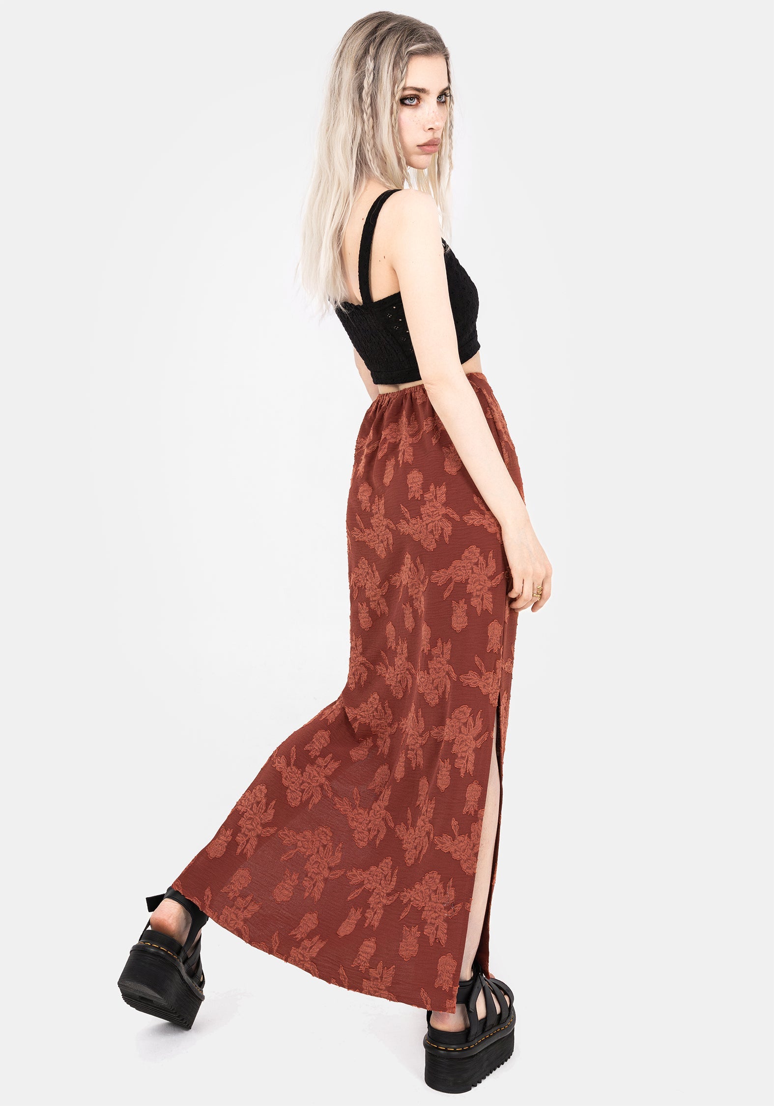 Prosperity Blumenmuster Maxi Slip Rock