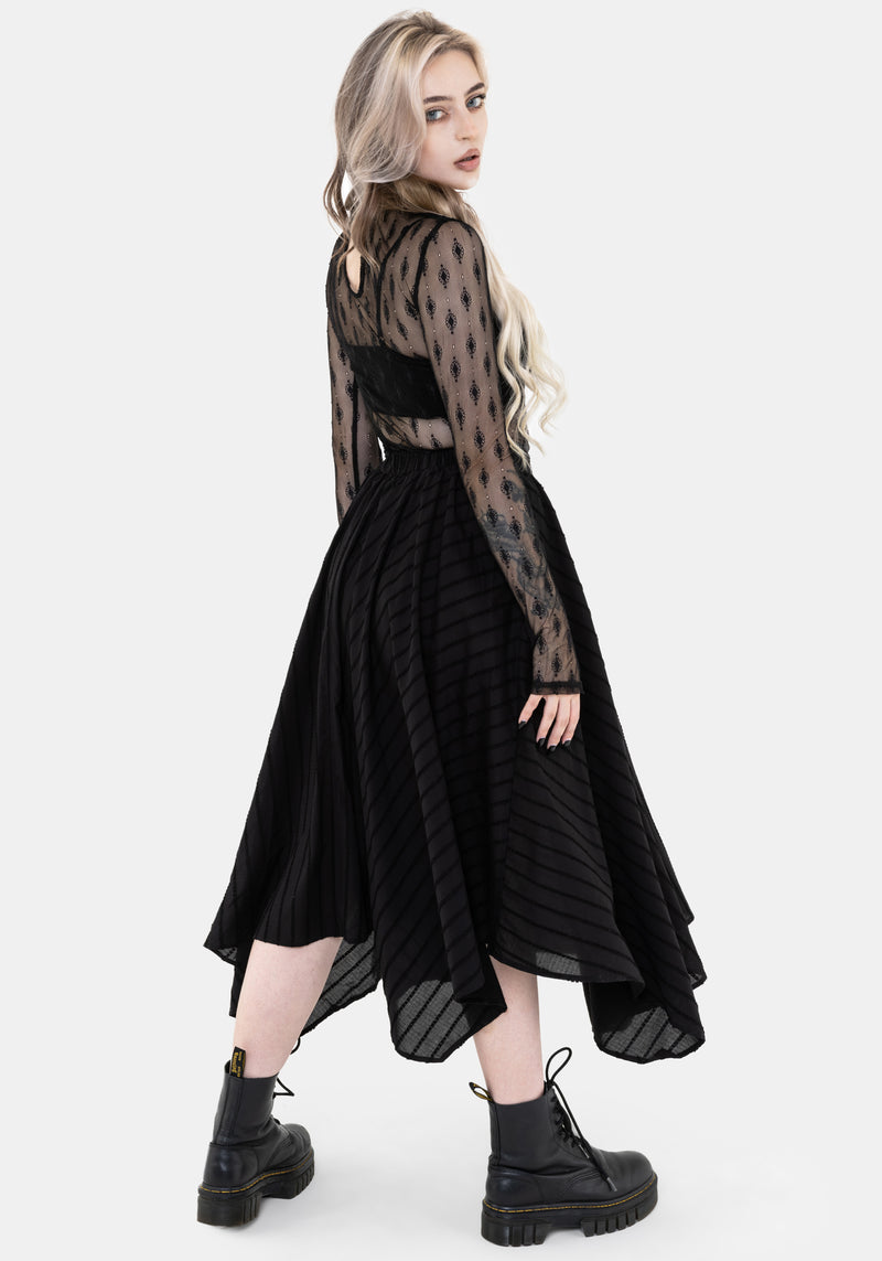 Blythe Handkerchief Hem Midaxi Skirt