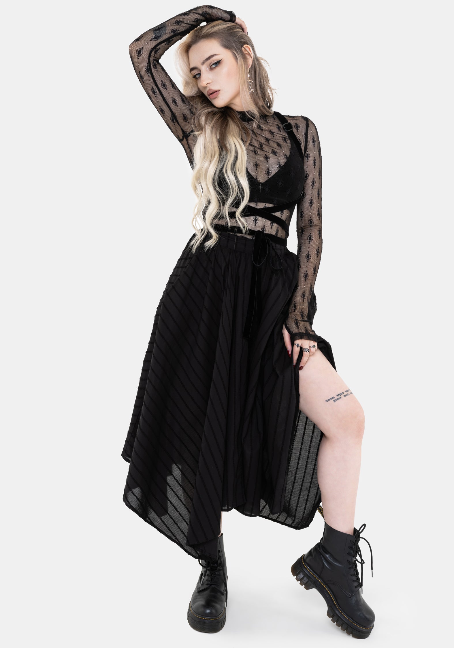 Blythe Taschentuch Saum Midaxi Rock