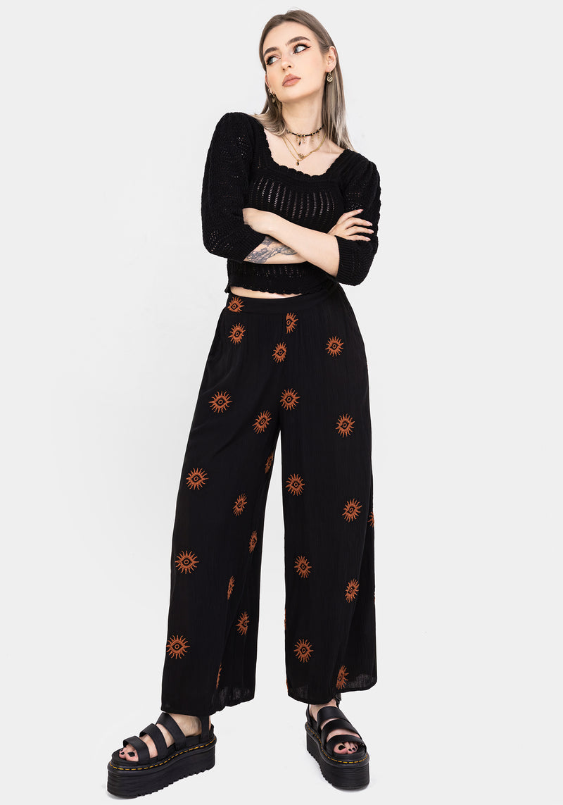 Solstice Bestickt Weit Bein Culotte