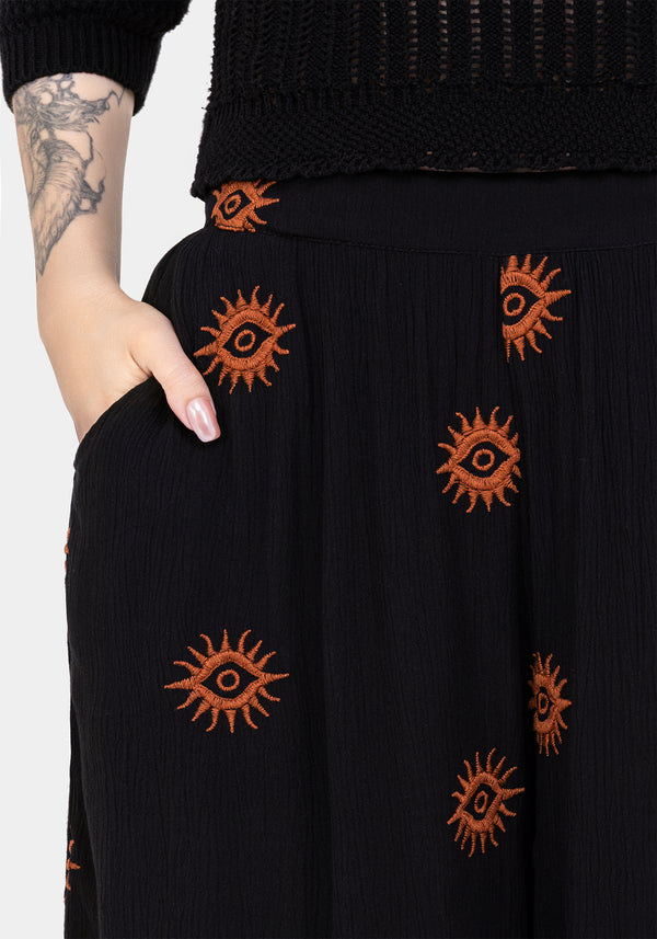 Solstice Bestickt Weit Bein Culotte