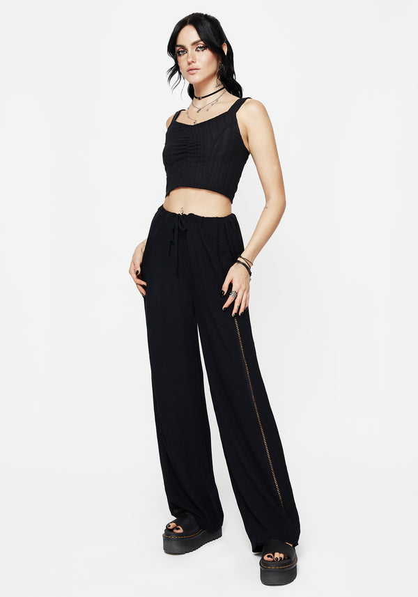 Blessing Spitze Insert Weit Bein Hose