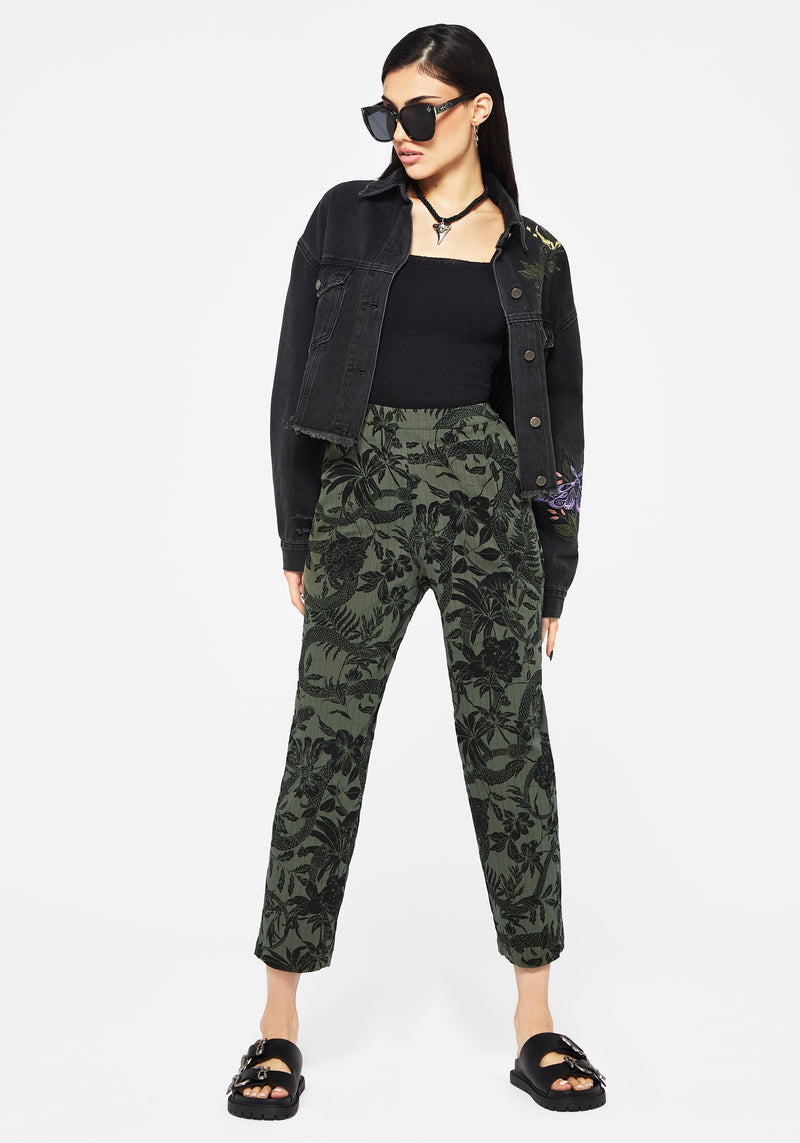 Bashe Soft Schmal Zulaufend Hosen - Grün