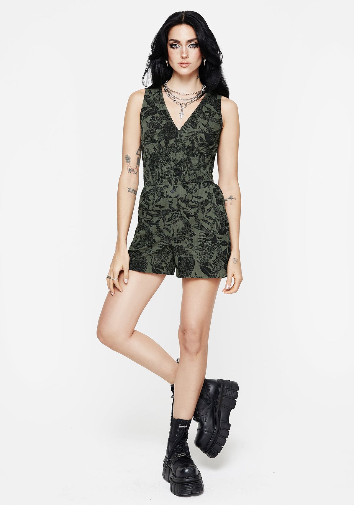 Bashe Weit Bein Shorts - Grün