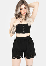 Synthweb Baumwolle Broderie Saum Shorts