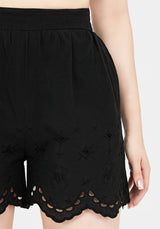 Synthweb Baumwolle Broderie Saum Shorts