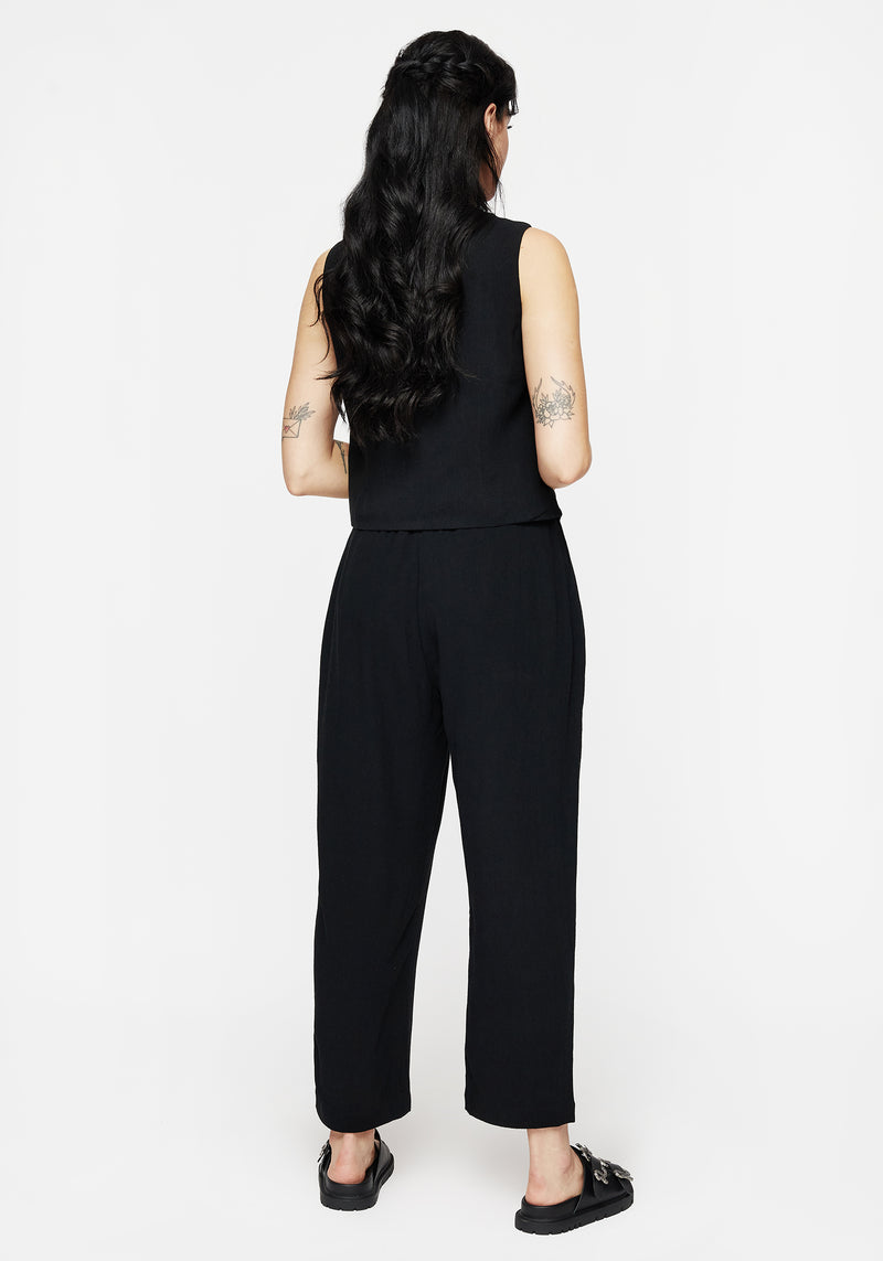 Aya Bestickt Leinen Mischung Ballon Pant