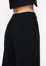 Aya Bestickt Leinen Mischung Ballon Pant