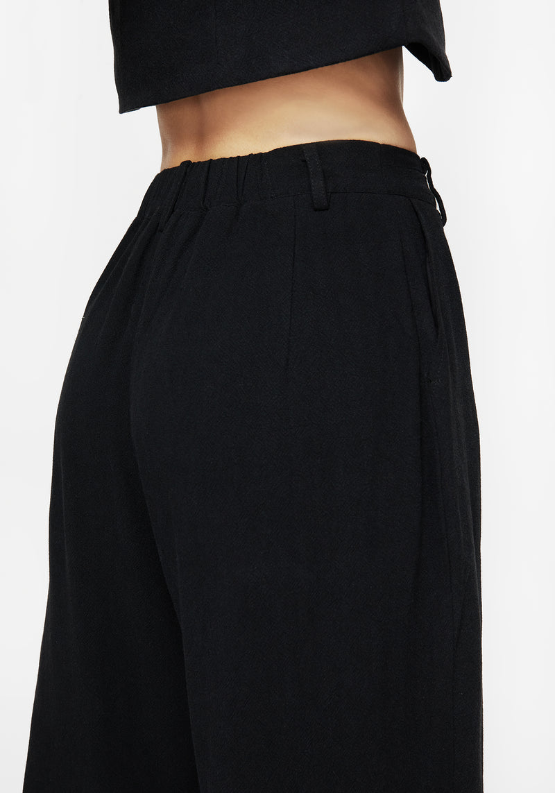 Aya Bestickt Leinen Mischung Ballon Pant