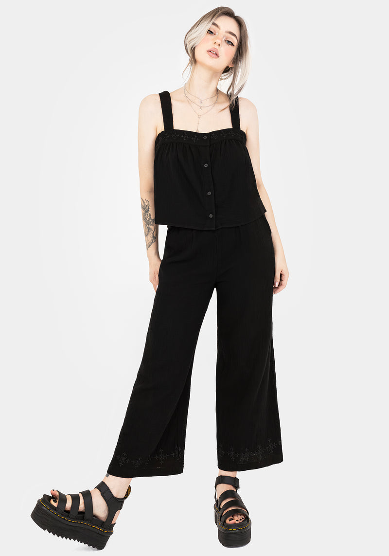 Damara Bestickt Baumwolle Culottes