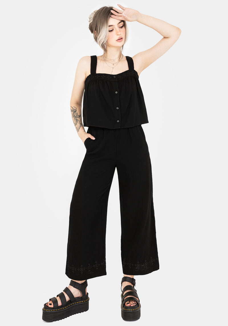 Damara Bestickt Baumwolle Culottes