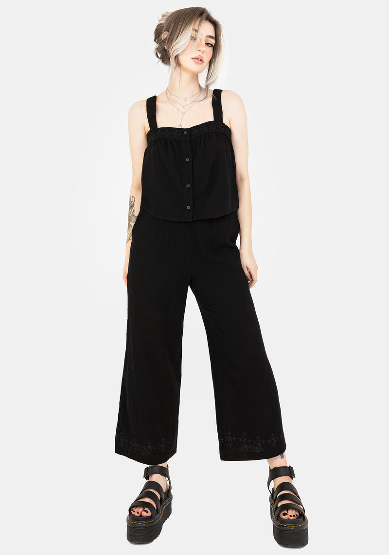 Damara Bestickt Baumwolle Culottes