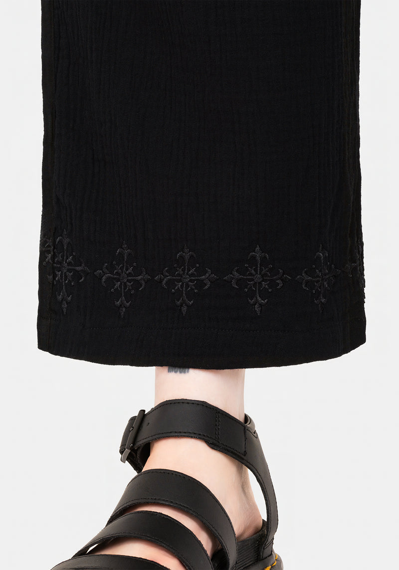 Damara Bestickt Baumwolle Culottes