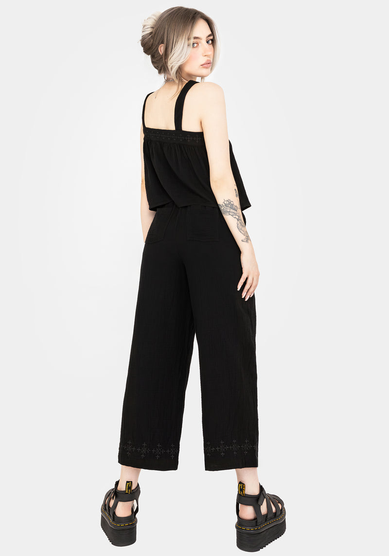 Damara Bestickt Baumwolle Culottes