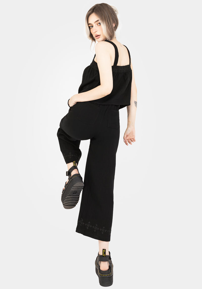 Damara Bestickt Baumwolle Culottes
